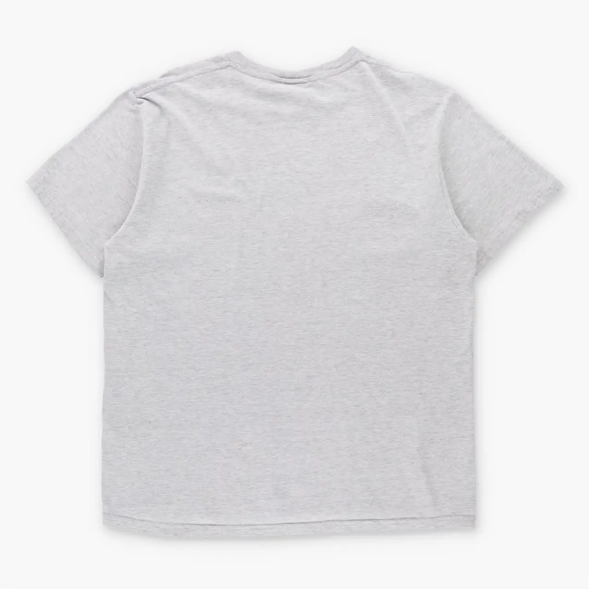 Vintage NIKE Grey & White Embroidered Swoosh Logo T-Shirt (L)