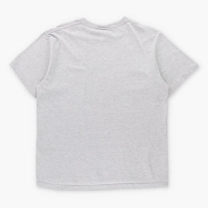 Vintage NIKE Grey & White Embroidered Swoosh Logo T-Shirt (L)