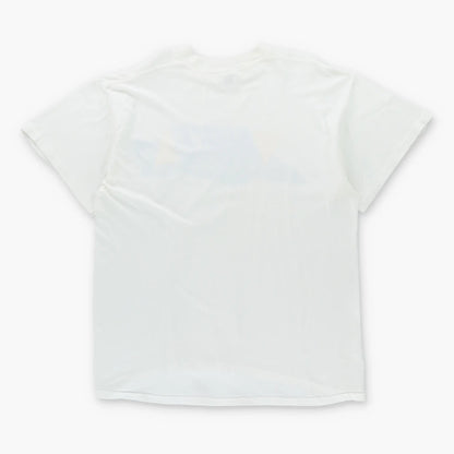 Vintage 90s NIKE Retro Logo Graphic USA Made Single Stitch White T-Shirt (L-XL)