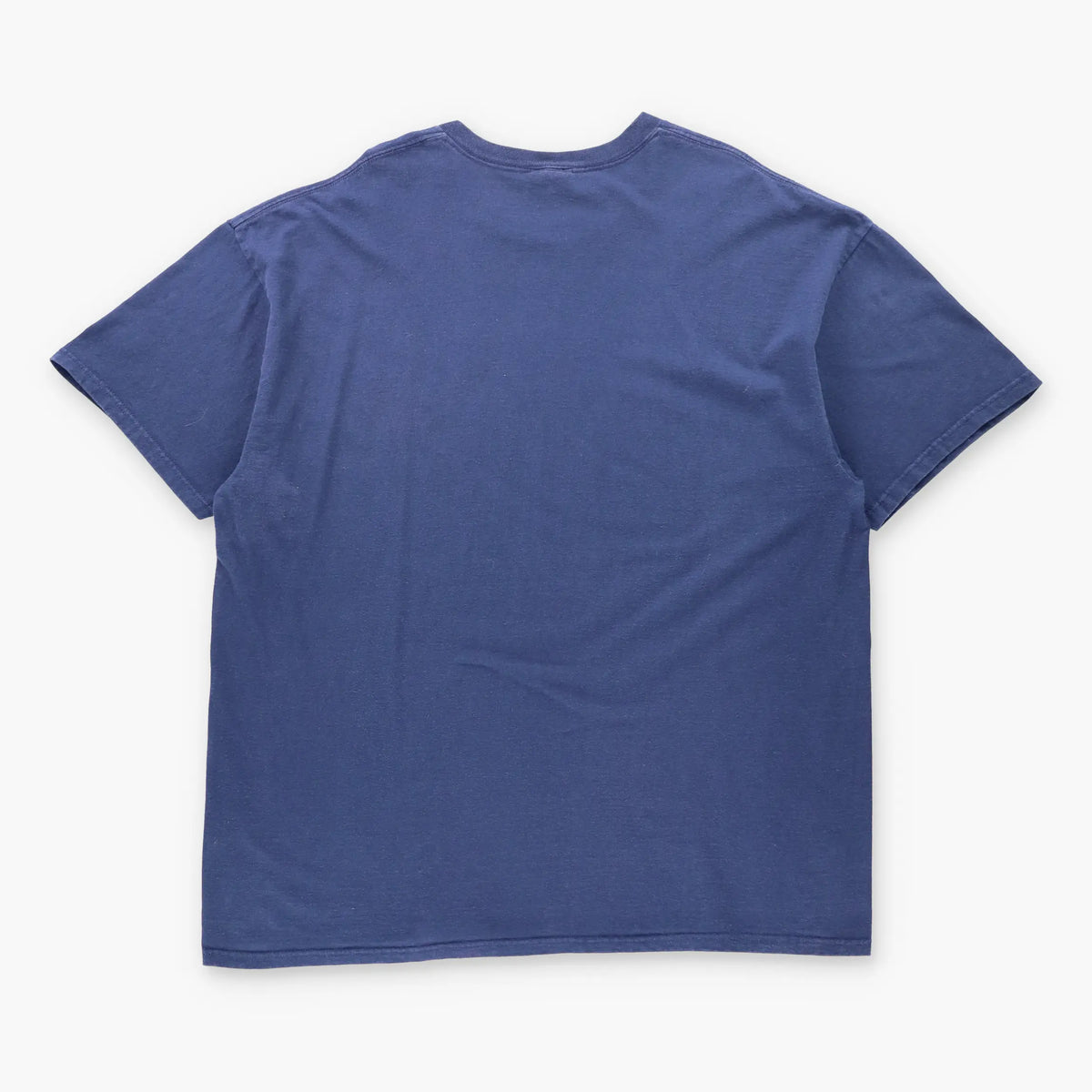 Vintage Nike Swoosh Logo Stripe Navy Blue Retro Tee (XXL)
