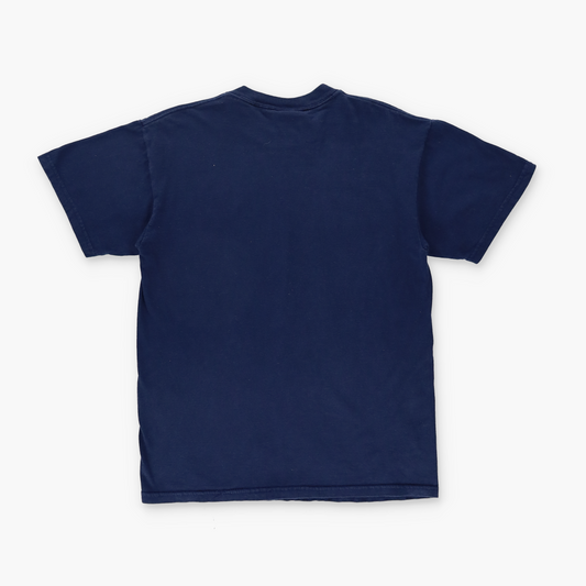 DISNEYLAND 'Group Hug' Winnie The Pooh Cartoon Navy T-Shirt (M-L)