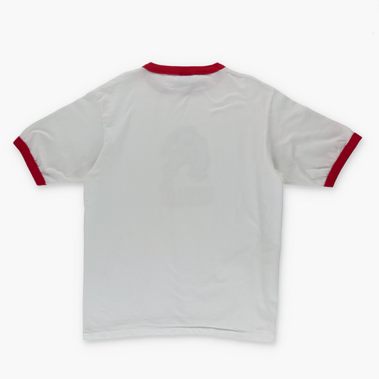 Y2K MARVEL Hulk Cartoon USA Made White & Red Ringer Tee (XL-XXL)