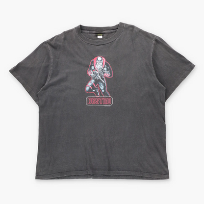 Vintage 2000 GI Joe Destro Faded Black USA Made T-Shirt (XL)