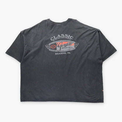 Vintage HARLEY DAVIDSON "Bad Dog" Pennsylvania Biker Dog Black T-Shirt (5XL)