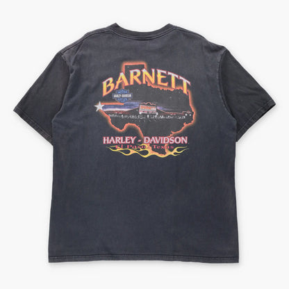 Vintage 1997 HARLEY DAVIDSON 95th Anniversary El Paso Texas Faded Black USA Made T-Shirt (XL)