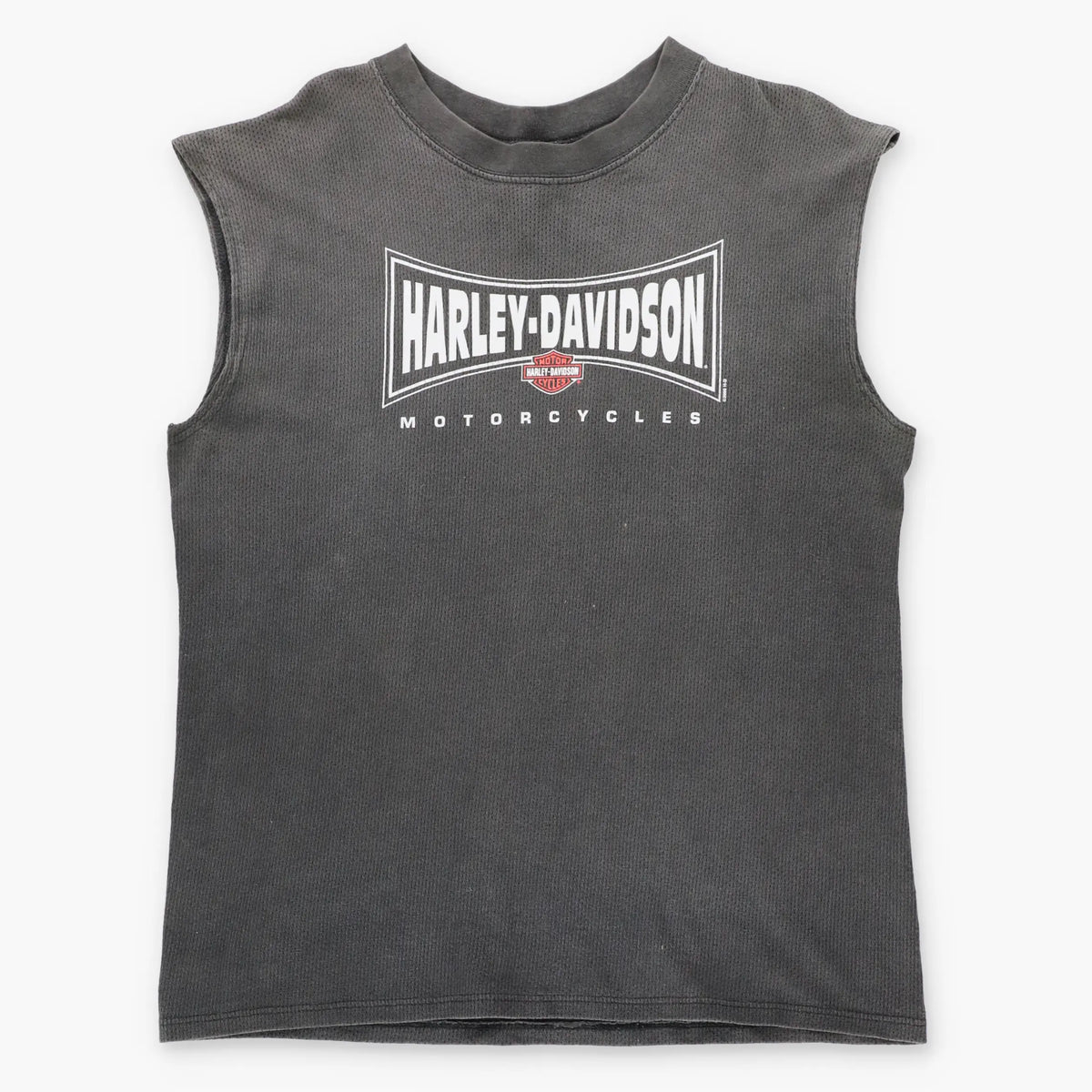 Vintage HARLEY DAVIDON San Diego California Dark Grey USA Made Muscle Tank (L)