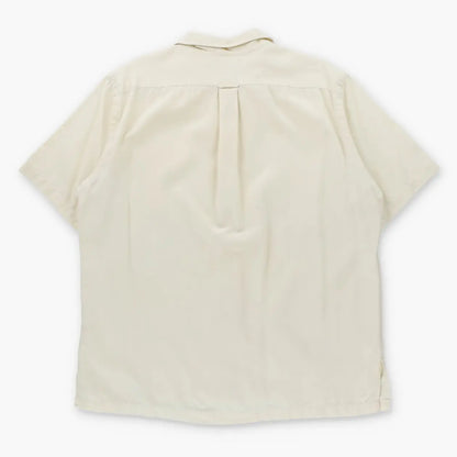 Vintage POLO RALPH LAUREN Off White Short Sleeve Button Up Shirt (L)