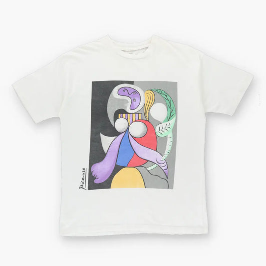 1988 Picasso 'Woman With Flower' Single Stitch Art T-Shirt (M) Vintage Sole Melbourne