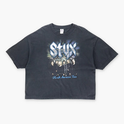 STYX North American Tour Front Back Oversized Boxy T-Shirt (L-XL) Vintage Sole Melbourne