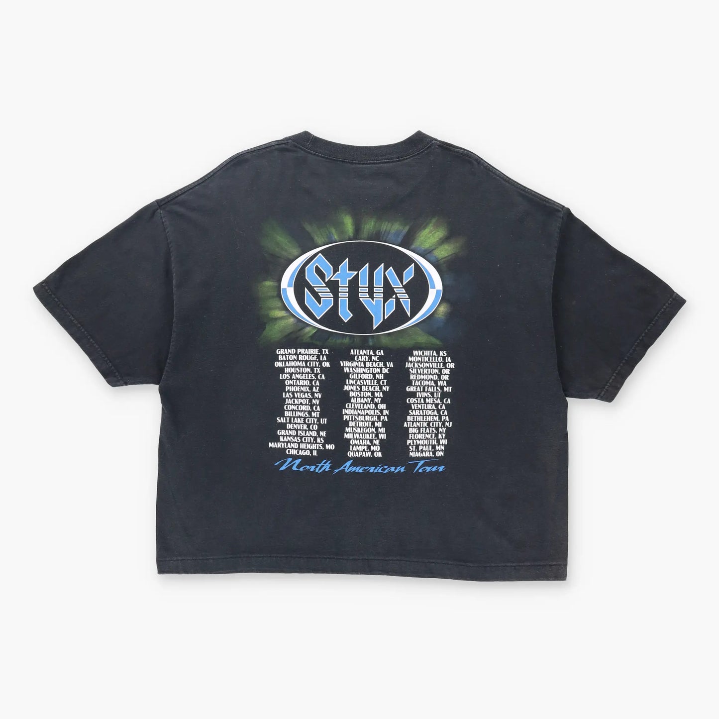 STYX North American Tour Front Back Oversized Boxy T-Shirt (L-XL) Vintage Sole Melbourne