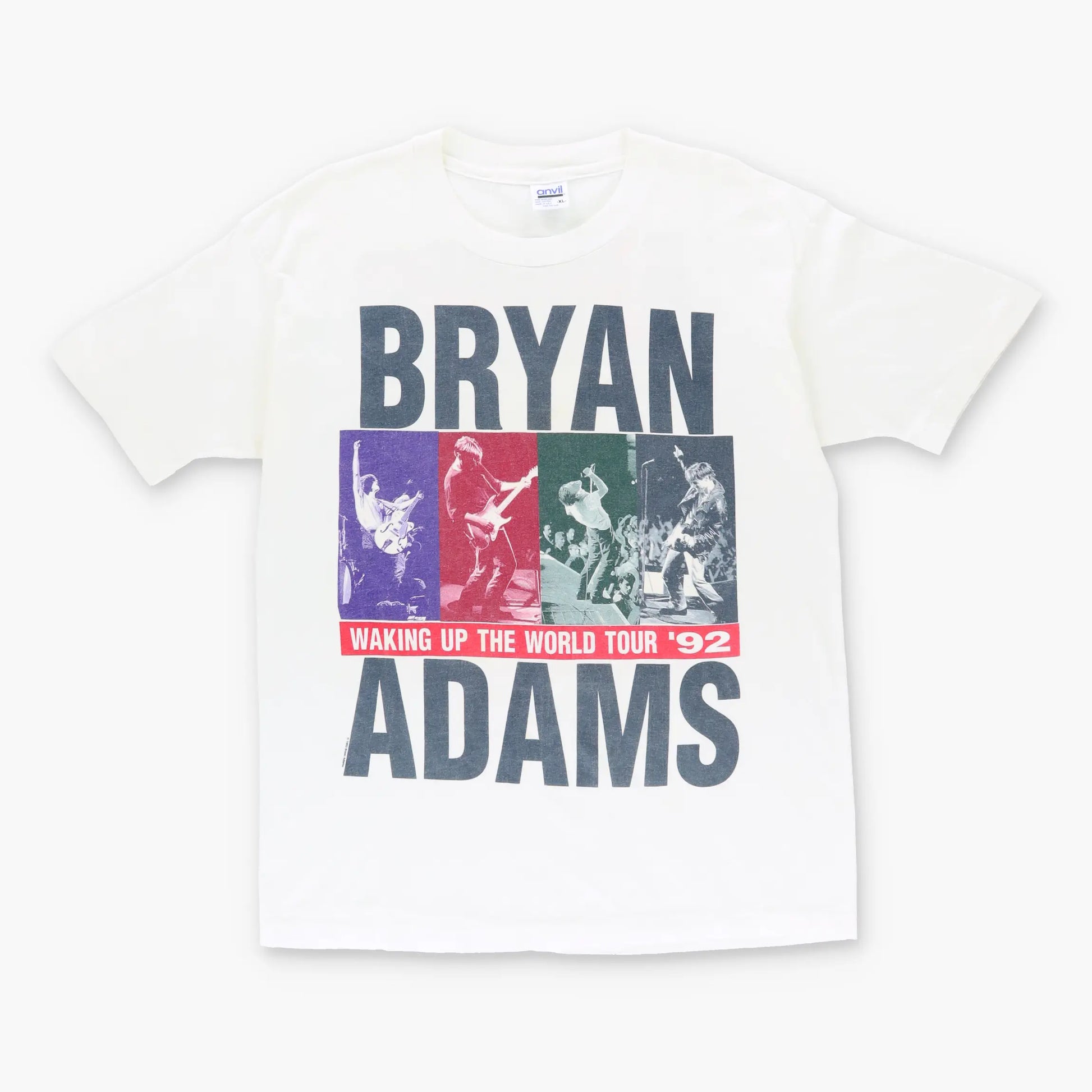 1992 Bryan Adams 'Waking Up The World' Tour Single Stitch T-Shirt (L) Vintage Sole Melbourne
