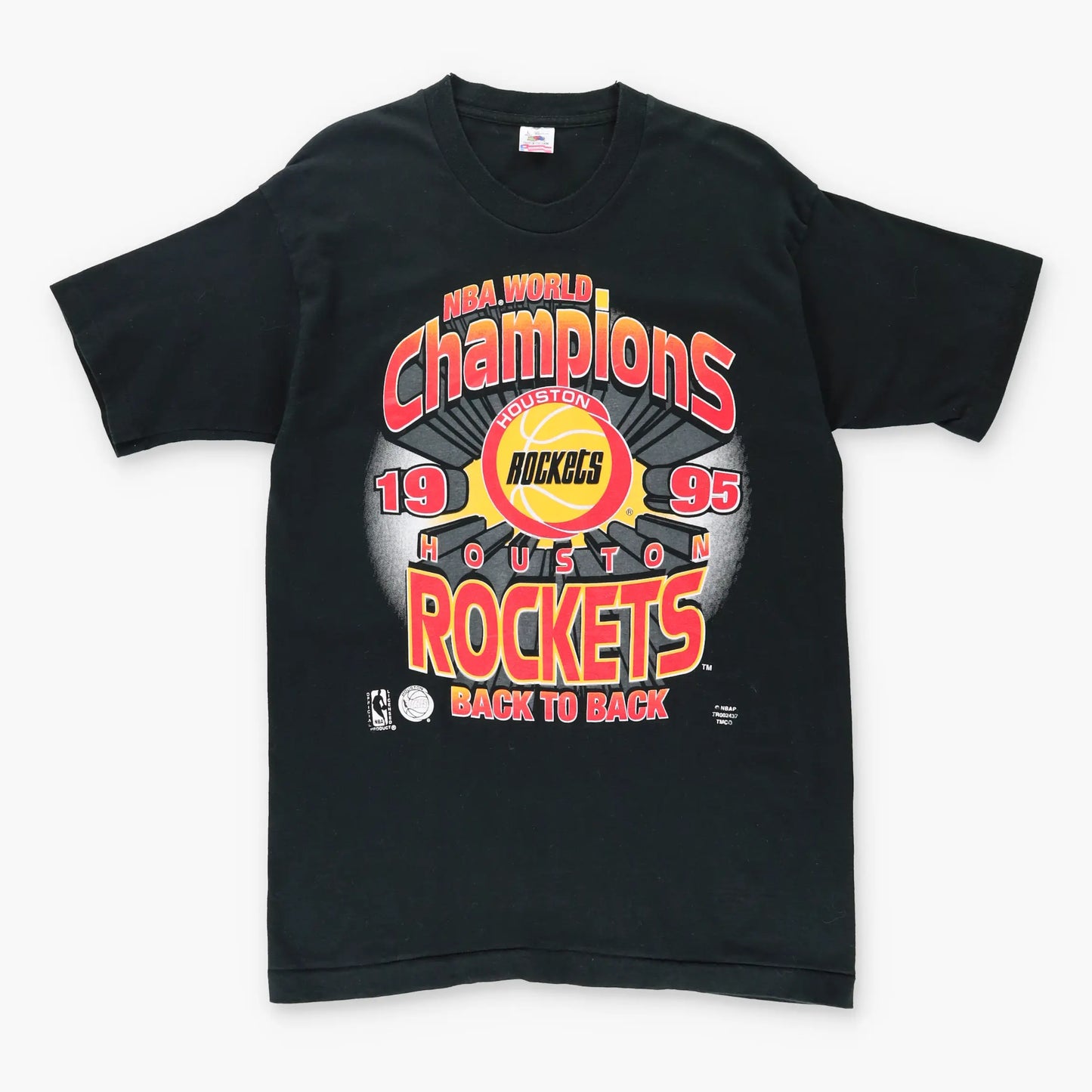 1995 ROCKETS NBA Houston Champions Single Stitch T-Shirt (M) Vintage Sole Melbourne