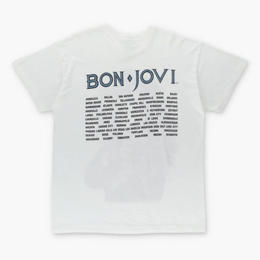 1988 BON JOVI  Syndicate Tour USA Made Band Merch T Shirt (XL) Vintage Sole Melbourne