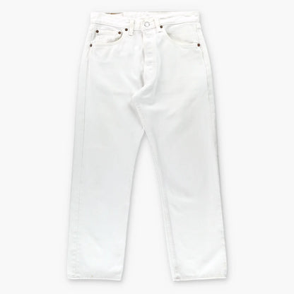 LEVI'S USA Made Button Fly White Denim Jeans (31) Vintage Sole Melbourne