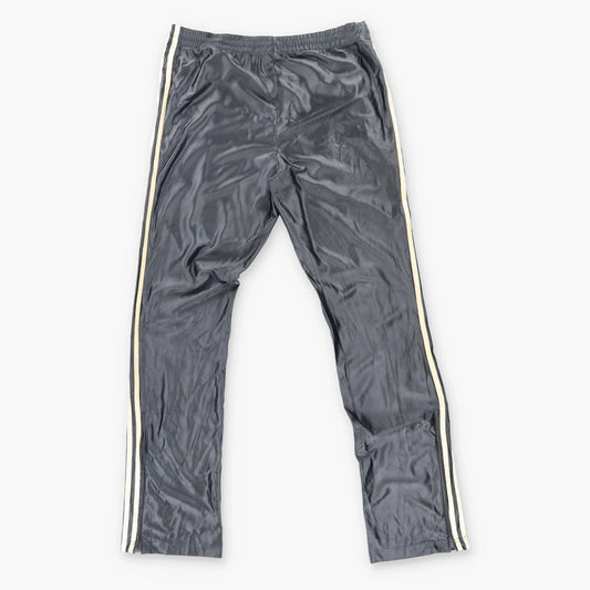 Vintage ADIDAS Metallic Gold & Black Embroidered 3-Stripe Tracksuit Pants (M)