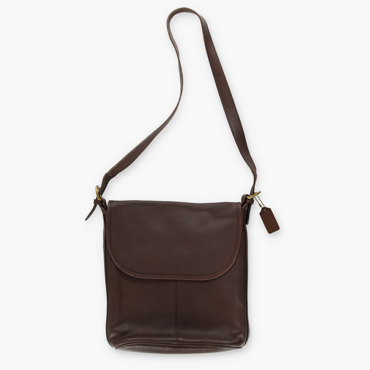 Vintage COACH 'Whitney' 4115 Brown Leather Messenger Bag USA Made