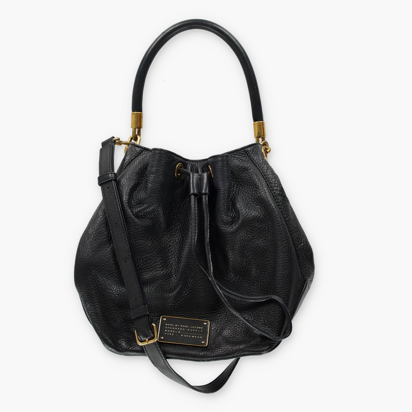 MARC JACOBS 'Too Hot To Handle' Black Leather Bucket Bag