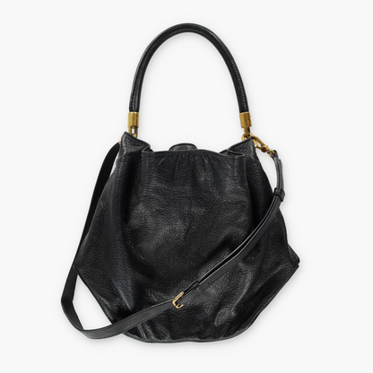 MARC JACOBS 'Too Hot To Handle' Black Leather Bucket Bag