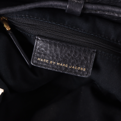 MARC JACOBS 'Too Hot To Handle' Black Leather Bucket Bag