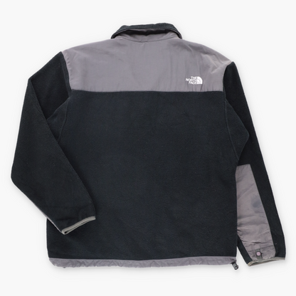 Vintage THE NORTH FACE Black & Grey Embroidered Logo Zip Up Fleece Jacket (L) ***COCO Vintage Sole Melbourne