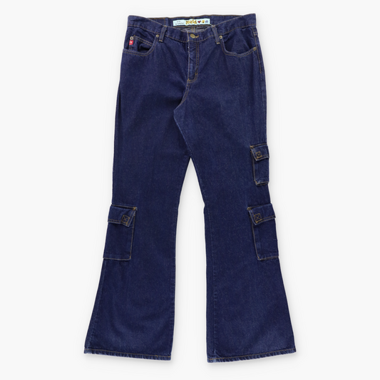 Vintage MUDD JEANS Dark Blue Denim Y2K Cargo Jeans (13) ***COCO Vintage Sole Melbourne