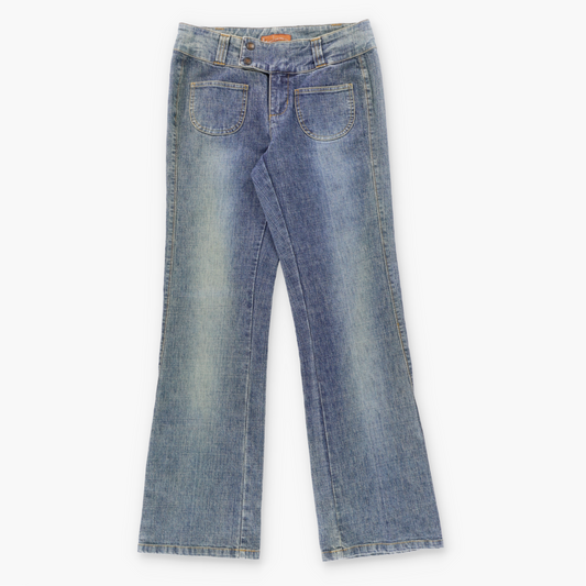 Vintage LEE JEANS 'One True Fit' Double Snap Button Low Rise Y2K Jeans (Women's M) ***COCO Vintage Sole Melbourne