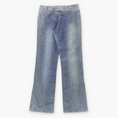 Vintage LEE JEANS 'One True Fit' Double Snap Button Low Rise Y2K Jeans (Women's M) ***COCO Vintage Sole Melbourne