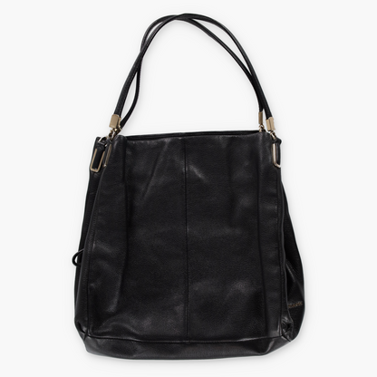 COACH Madison Phoebe Black Pebble Leather Shoulder Bag 26224