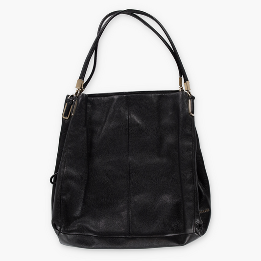 COACH Madison Phoebe Black Pebble Leather Shoulder Bag 26224