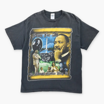 Vintage MARTIN LUTHER KING JR 90's 'Living The Dream' Peace T-Shirt (L-XL)