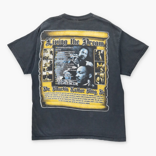 Vintage MARTIN LUTHER KING JR 90's 'Living The Dream' Peace T-Shirt (L-XL)