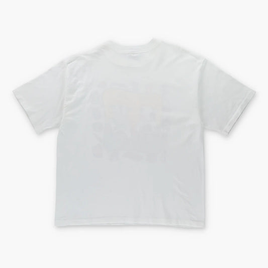 Vintage 90's 'De-Calf' Cow Coffee Humour USA Made White T-Shirt (XL)