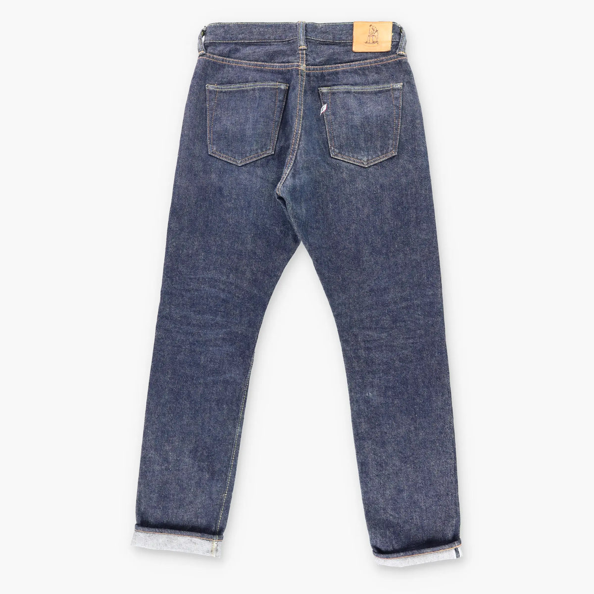 Vintage SYOAIYA Embroidered Leaf Japanese Made Dark Wash Denim Jeans (33)