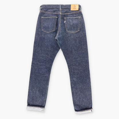 Vintage SYOAIYA Embroidered Leaf Japanese Made Dark Wash Denim Jeans (33)