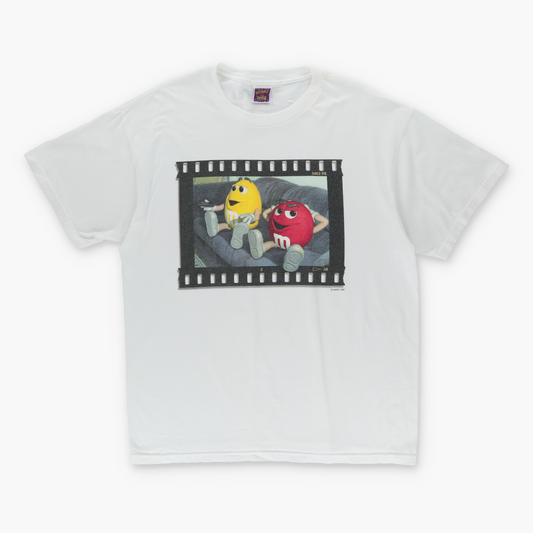 1996 M&M Mars Film Snapshot Candy Promo White Tee (XL)