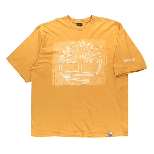 TIMBERLAND Big Tree Logo Graphic Mustard Yellow T-Shirt (XL-XXL)
