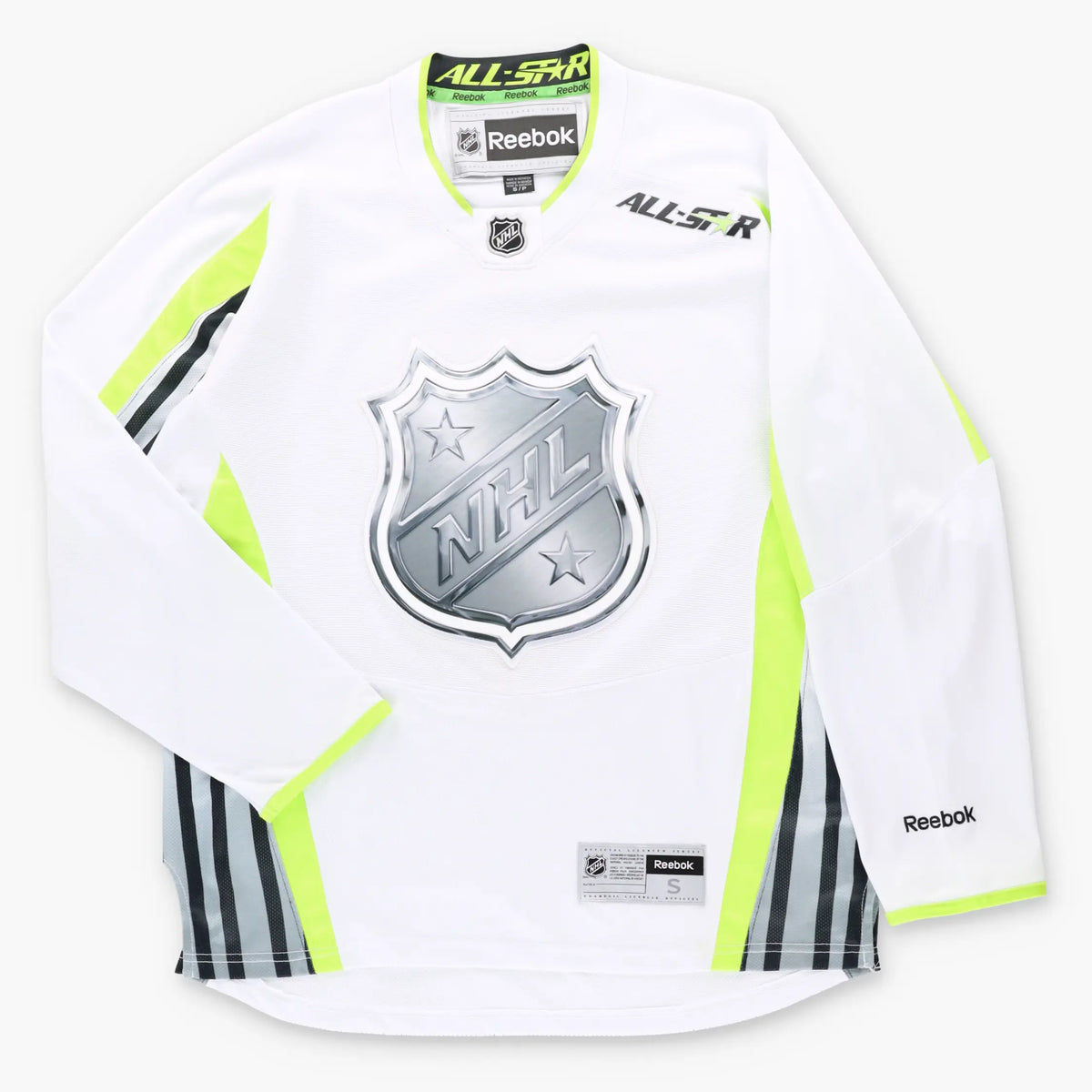 REEBOK 2015 All Stars NHL White & Green Hockey Jersey (S)