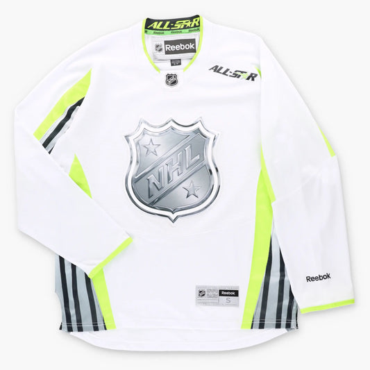 REEBOK 2015 All Stars NHL White & Green Hockey Jersey (S)