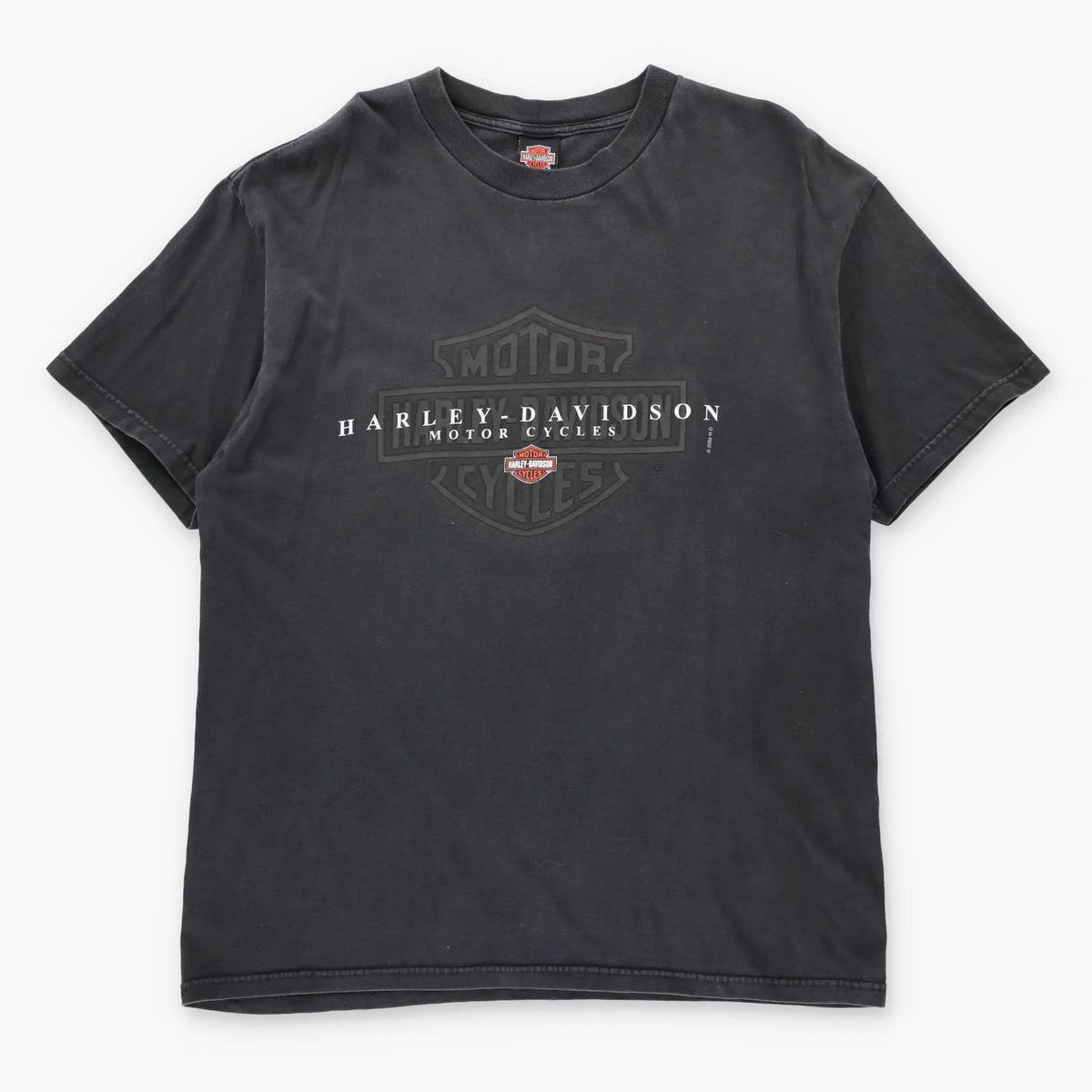 HARLEY DAVIDSON New London County Ship USA Made Vintage Black Motorcycle Tee (XL)