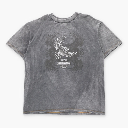 HARLEY DAVIDSON Patriot "The Conflict Begins" Fairfax Virginia USA Made Vintage Grey T-Shirt (XXL)