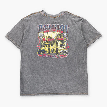 HARLEY DAVIDSON Patriot "The Conflict Begins" Fairfax Virginia USA Made Vintage Grey T-Shirt (XXL)