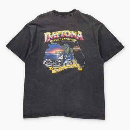 Vintage HARLEY DAVIDSON "Destination 2000" Daytona Beach Florida USA Made T-Shirt (XL)