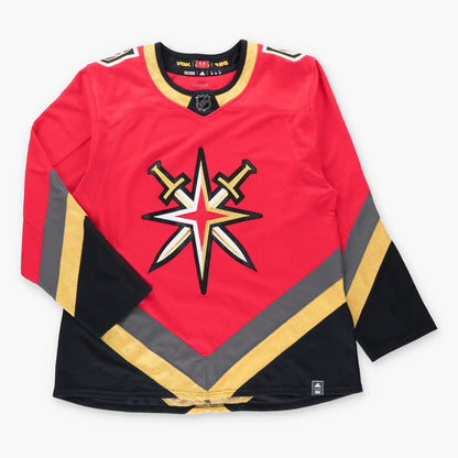 ADIDAS Las Vegas Golden Knights NHL Reverse Retro 1.0 Red Hockey Jersey (XXL)