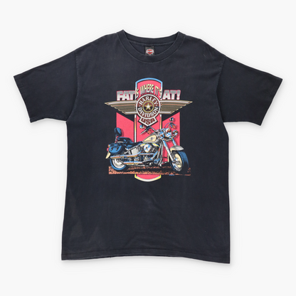 1995 Vintage HARLEY DAVIDSON "Fat Is Where It's At!" USA Made Motorcycle T-Shirt (XL) Vintage Sole Melbourne
