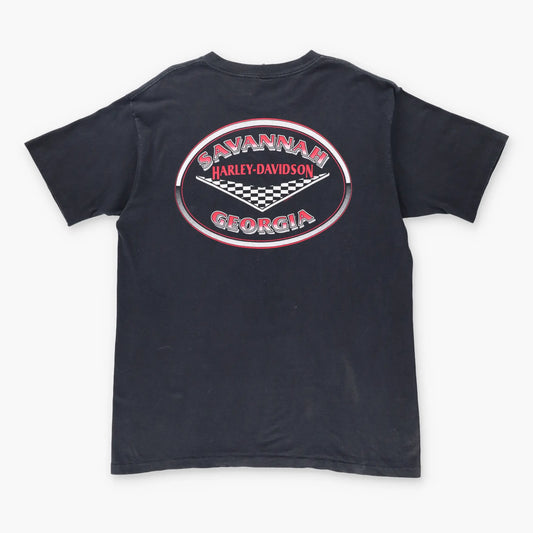 1995 Vintage HARLEY DAVIDSON "Fat Is Where It's At!" USA Made Motorcycle T-Shirt (XL)