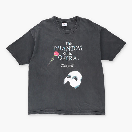 Vintage PHANTOM OF THE OPERA Pantages Theatre Romance Musical Faded T-Shirt (XL)