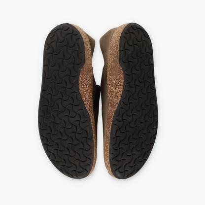 BIRKENSTOCK 'Callan' Taupe Suede Slip-On Shoes (44/M11)