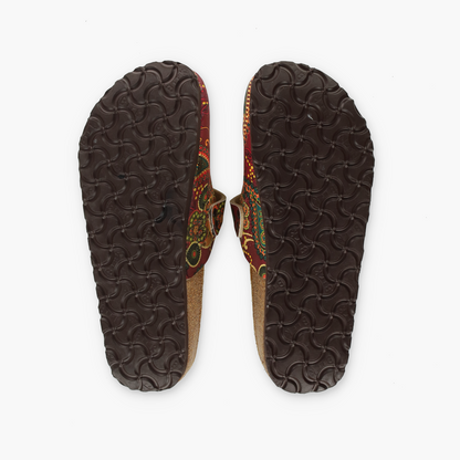 BIRKI'S BIRKENSTOCK 'Maria' Paisley Leather Mary Jane Clogs (37/M4/W6)