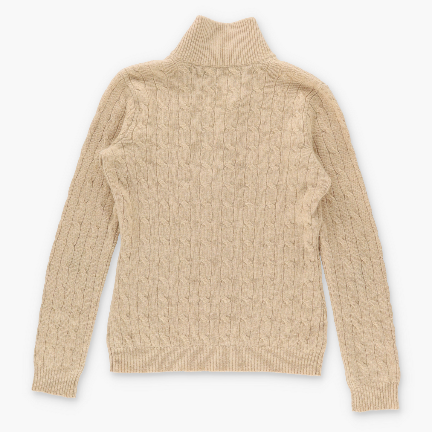 Vintage RALPH LAUREN 'for Oprah' Cashmere Cable Knit Beige V Neck Sweater (Women's M) Vintage Sole Melbourne