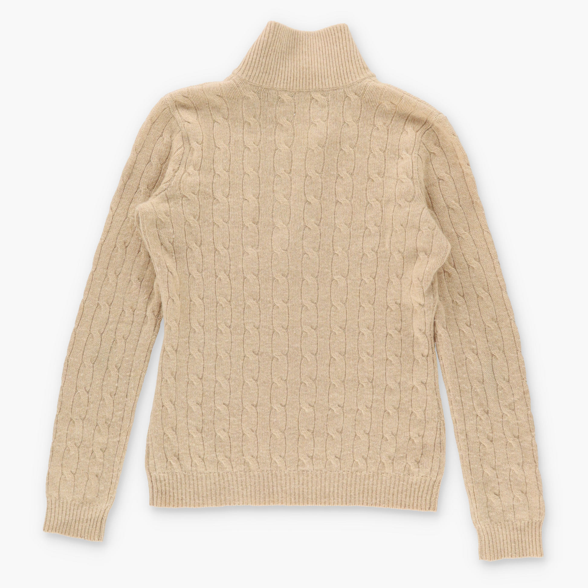 Vintage RALPH LAUREN 'for Oprah' Cashmere Cable Knit Beige V Neck Sweater (Women's M) Vintage Sole Melbourne